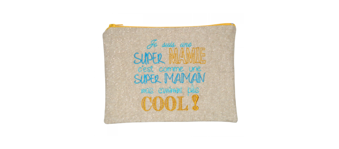 Pochette personnalisée super mamie – Cool and the bag