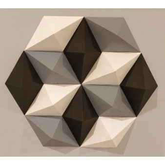 Tableau 3D 50x70cm - Hexagone