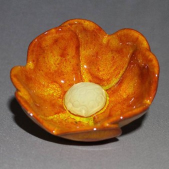 Fleur diffuseur orange